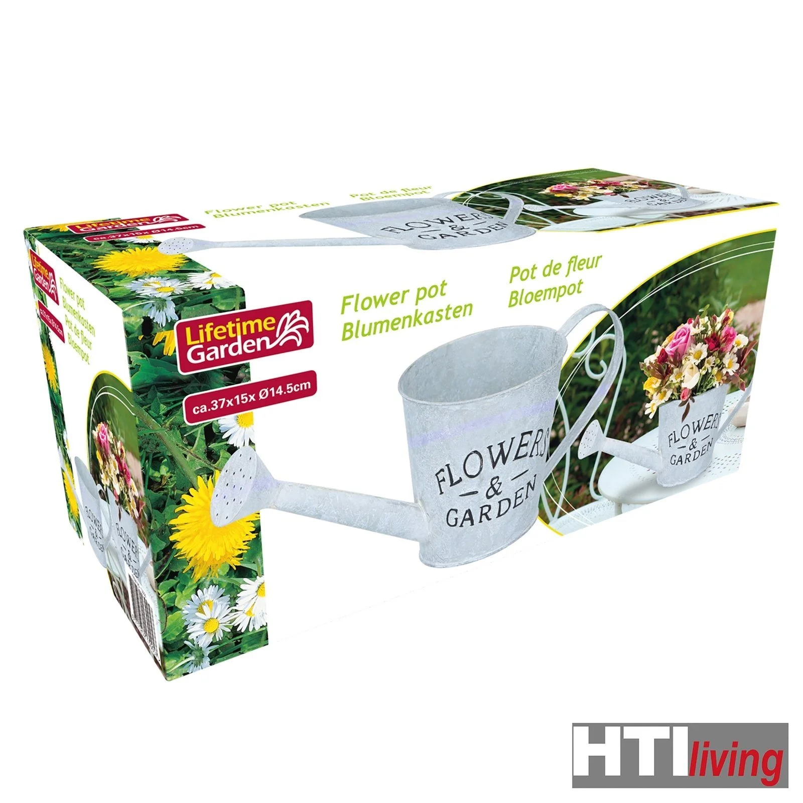 HTI-Living Pflanzkübel – Metall-Blumenkübel in Gießkannenform